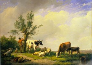 Sheep And Cows — Eugène Joseph Verboeckhoven