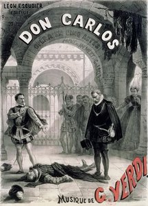 Poster Advertising Don Carlos — Alphonse De Neuville