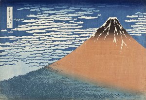 South Wind, Clear Dawn — 葛飾北斎 (katsushika Hokusai)