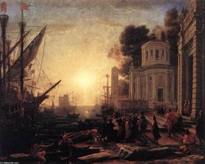 The Disembarkation Of Cleopatra At Tarsus — 클로드 로랭 (클로드 젤레)