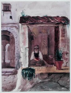 A Tobacconist, Algiers — Theodore Leblanc