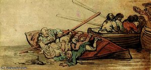 Two Overboard — Thomas Rowlandson