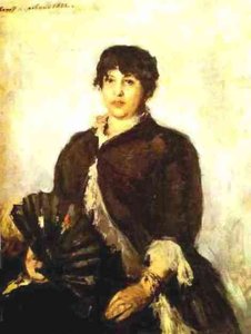Portrait Of Olga Alyabyeva — Konstantin Alexeievitch Korovin