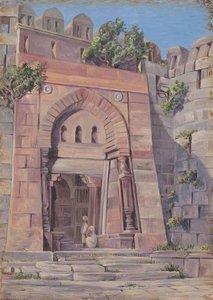 Puerta De Tughlat, La Tumba Del Shah, Tughlaqabad, Delhi, India — Marianne North