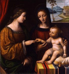 The Mystical Marriage Of Saint Catherine — Bernardino Luini