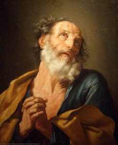 Saint Pierre Pleurant Sa Faute — Guercino
