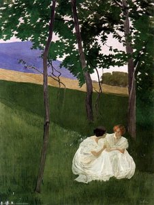 Confidence In The Shelter Of The Woods — Ernest Biéler
