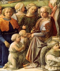 Incoronazione Della Vergine (dettaglio) (13) — Filippo Lippi