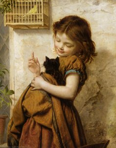 Her Favorite Pets — Sophie Gengembre Anderson