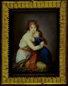 Louise-elisabeth Vigee-lebrun With Her Daughter — Wincenty Fryderyk De Lesseur