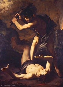 Cain Killing Abel — Pietro Novelli