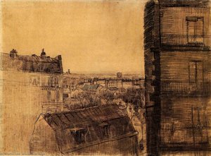 Udsigt Fra Lejligheden I Rue Lepic — Vincent Willem Van Gogh