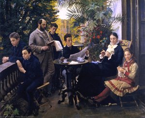 Portrait Of The Hirschsprung Family — Peder Severin Kroyer