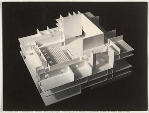 Photograph Of Model Of Guildhall School Of Music And Drama — Chamberlin, Powell & Bon Copyright