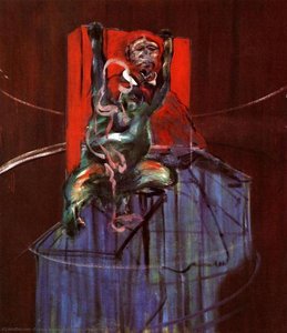 El Papa Y El Chimpancé, 1962 — Francis Bacon