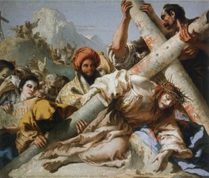 Christ's Fall On The Way To Calvary — Giovanni Domenico Tiepolo