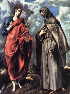 St. John The Evangelist And St. Francis — El Greco
