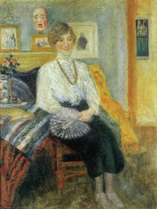 Portrait D' Augusta Boogaerts Assise Ou La Sirene — James Ensor