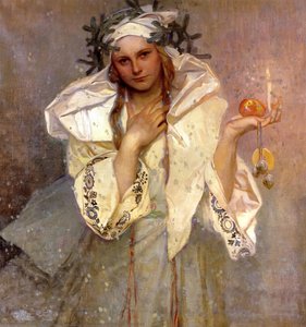 Christmas In America — Alphonse Mucha