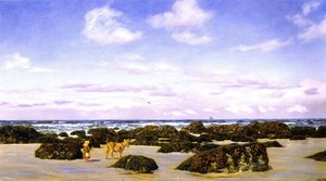 View On The Beach At St. Agnes — John Edward Brett