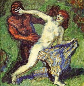 Fishing Game (faun And Nymph) — Franz Ritter Von Stuck