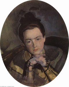 Portrait Of E. Ostroumova — Konstantin Andreevic Somov