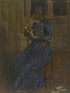 Girl In A Blue Dress — Philip Wilson Steer