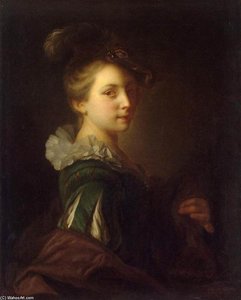 Young Woman In Theatrical Costume — Alexis Grimou