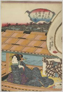 The Capital (edo) Takanawa Sengakuji Visiting The Raising Of Curtain — Utagawa Kunisada Ii