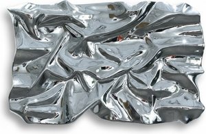 Silver Electroplated Sculptural Wall Art – Modern Abstract Home Decor
