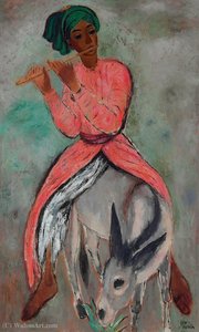 Flute Player — Reuven Rubin