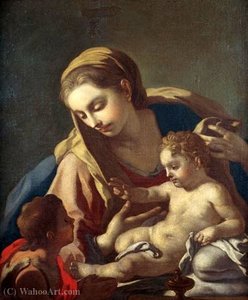 Madonna And Child With The Infant St. John The Baptist — Francesco De Mura