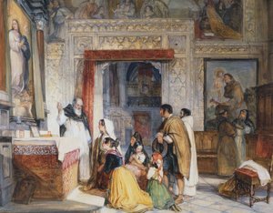 The Sacristy Of Toledo Cathedral — John Frederick Lewis