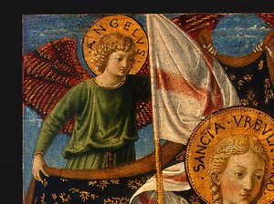 Saint Ursula With Angels And Donor (detail) — Benozzo Gozzoli