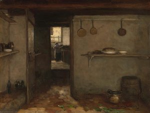 Cellar Of The Artist’s Home In The Hague, Johan Hendrik Weissenbruch, 1888 — Jan Hendrik Weissenbruch