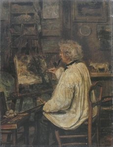 Corot Dipinto Nello Studio Del Suo Amico Pittore Constant Dutilleux — Jean-baptiste-camille Corot