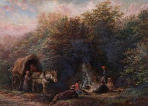 Gipsy Camp, Croham Hurst, Croydon, Surrey — Walter William Acock