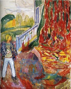 Veranda Önünde Model — Edvard Munch