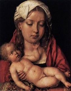Virgin And Child — Michel Sittow (master Michiel)