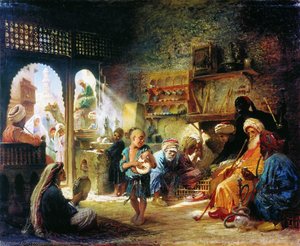 Coffee House In Cairo — Konstantin Yegorovich Makovsky