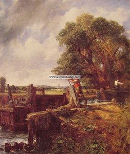 En Båt Passer En Lås — John Constable