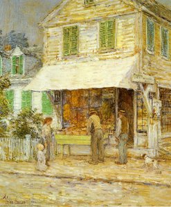Provincetown Grocery Store — Frederick Childe Hassam