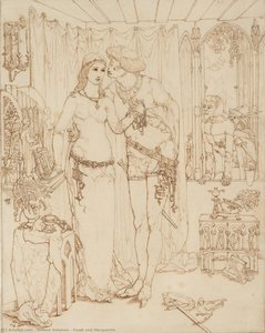 Faust And Marguerite — Simeon Solomon