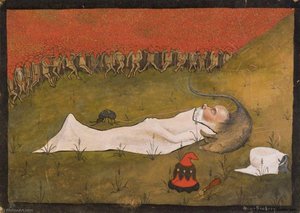 King Hobgoblin Sleeping — Hugo Simberg