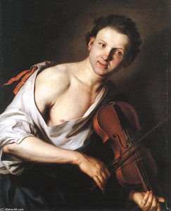 Young Man With A Violin — Jan Kupecky