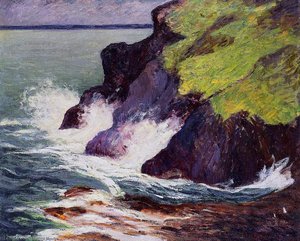 The Three Cliffs — Maxime Emile Louis Maufra