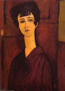 Porträt Eines Mädchens (auch Bekannt Als Viktoria) — Amedeo Modigliani