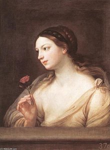 Girl With A Rose — Reni Guido (le Guide)