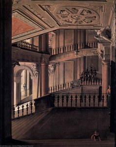 Staircase In The Berlin Palace — Johann Philipp Eduard Gaertner