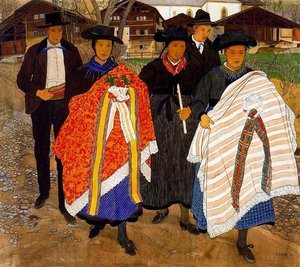 Return From The Baptising — Ernest Biéler